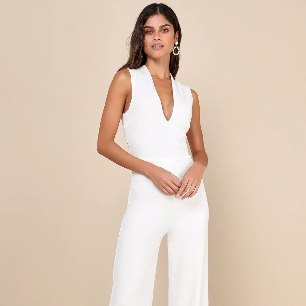 Thinking Out Loud Backless Jumpsuit